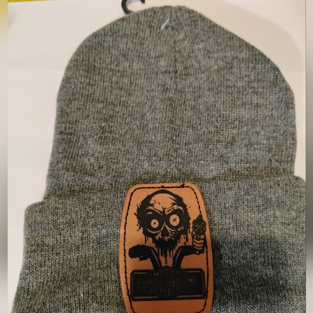 Harley Davidson patch beanie